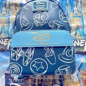 2023 Disney D23 Expo Gold Member Loungefly Exclusive Mini Backpack NWT